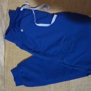 Figs Royal Blue Scrub Pants